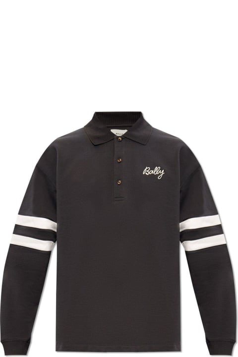 Logo Embroidered Jersey Polo Shirt