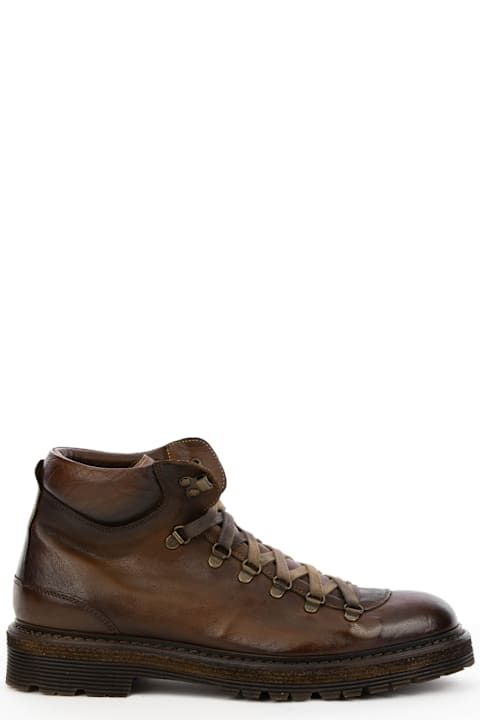 Corvari Shoes for Men Corvari Mahogany Leather Lace-up Shoe