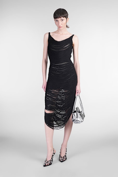 The Attico for Men The Attico Long Dress In Black Viscose