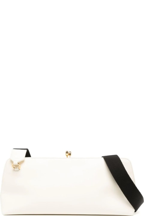 Fashion for Women Jil Sander Goji Shoulder Bag In White Leather
