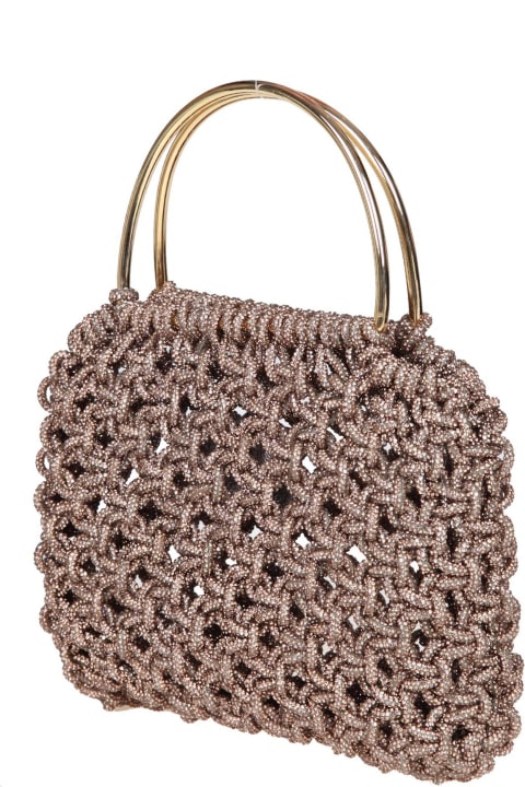 Jewelry Handbag Woven With Crystals