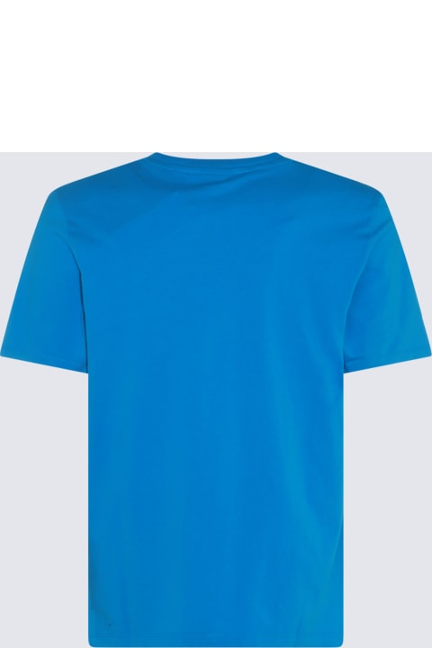 Fashion for Men Maison Kitsuné Blue Cotton Fox Head T-shirt