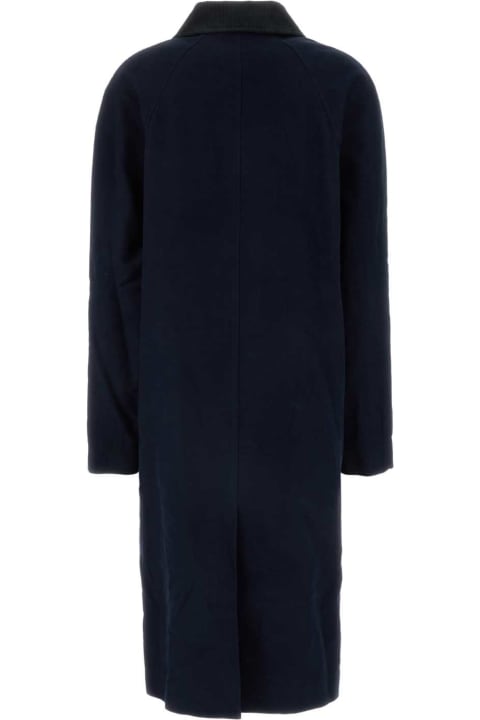 A.P.C. Coats & Jackets for Women A.P.C. Midnight Blue Velvet Gaspard Coat