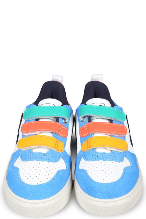 Homeware Veja Light Blue Sneakers For Boy With Logo