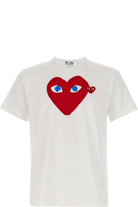 Comme des Garçons Play for Men Comme des Garçons Play Printed T-shirt And Logo Patch