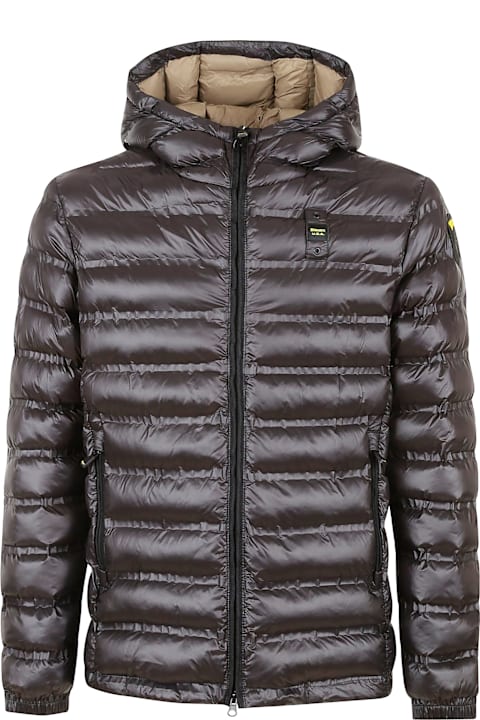 Blauer معاطف وجواكت لـ القسم الرجالي Blauer Logo Patched Slim Padded Jacket