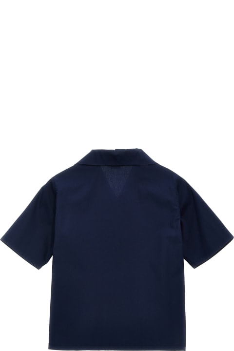 ボーイズ シャツ Gucci Collar Embroidery Shirt