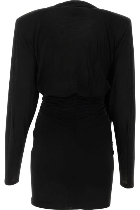 Sweaters for Women Saint Laurent Black Wool Mini Dress