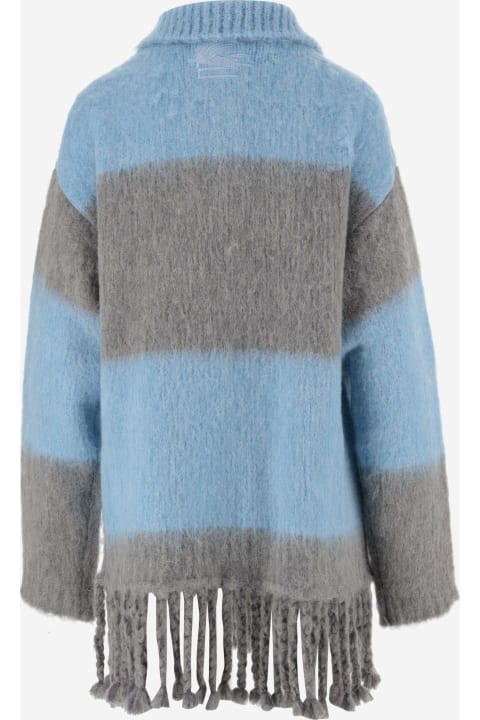 Sweaters for Women Etro Fringed Striped Long Sweater