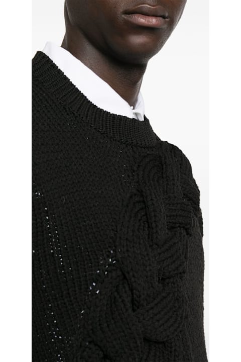 Homeware Comme Des Garçons Homme Plus Cable-knit Crewneck Sweater