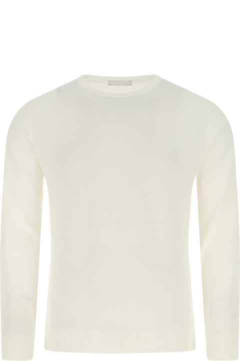 Sweaters for Men Prada Ivory Wool Sweater