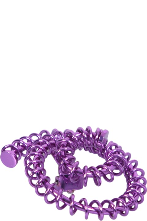 Jewelry for Women Sunnei Sunnei Garland Spiral Violet Earrings