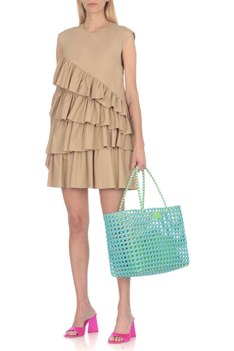 Fashion for Women MSGM Maxi Tote Woven Bag