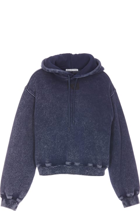 Alexander Wang for Women Alexander Wang Essential Terry Logo Hoodie