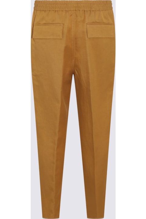 Fashion for Men Etro Ochre Linen Blend Pants