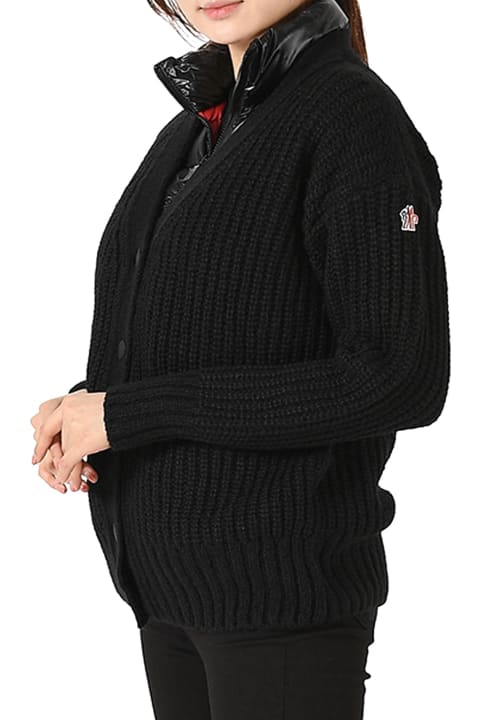 Sweaters for Women Moncler Grenoble Grenoble Wool Padded Cardigan