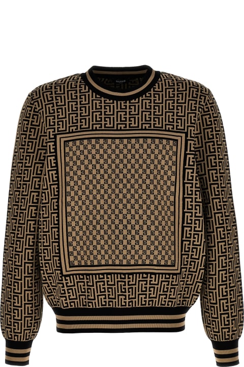 Balmain Clothing for Men Balmain Mini Monogram Sweater