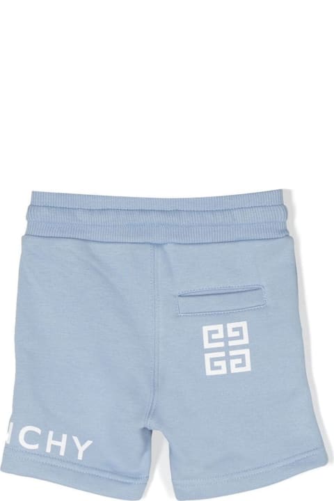 Light-blue Cotton Shorts