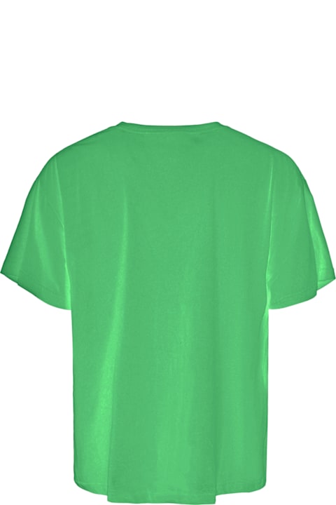 آخر صيحات الموضة من القسم الرجالي Just Cavalli Just Cavalli Green Short Sleeves T-shirt