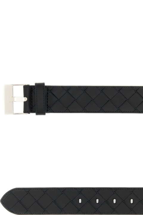 Bottega Veneta Belts for Women Bottega Veneta Black Leather Belt