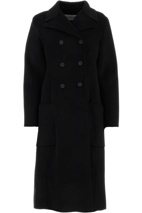 Lanvin for Women Lanvin Black Cashmere Coat