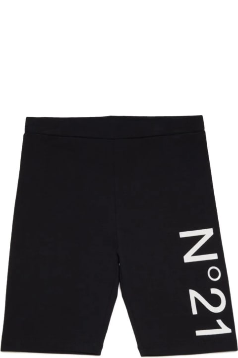 N.21 Bottoms for Girls N.21 Ciclista Con Stampa