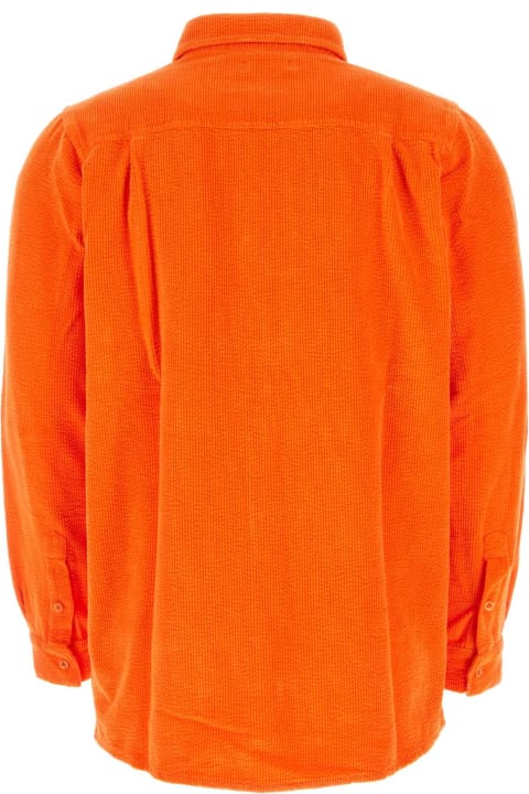 Clothing for Men ERL Orange Corduroy Shirt
