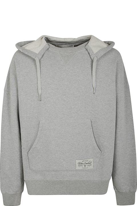 Golden Goose for Men Golden Goose Journey Unisex Hoodie Cotton Melange Sweatshirt Printed On Back