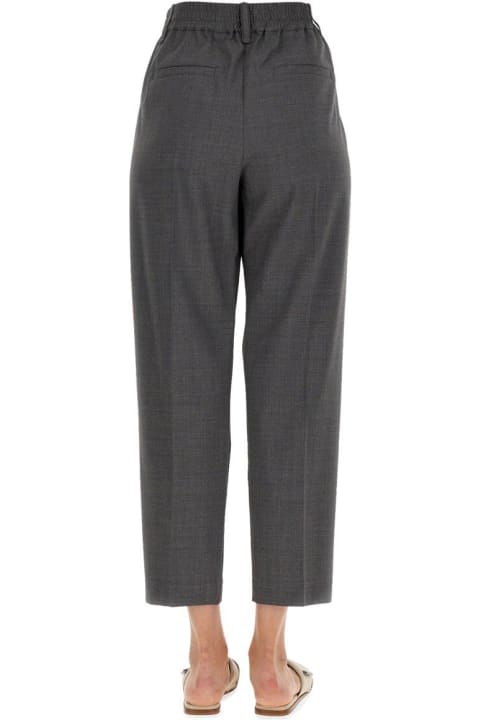 Brunello Cucinelli Clothing for Women Brunello Cucinelli High-waist Tapered Pants
