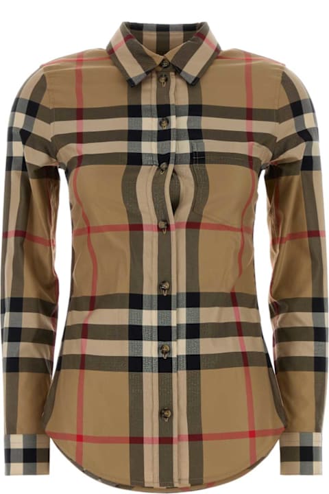 Burberry Embroidered Cotton Shirt