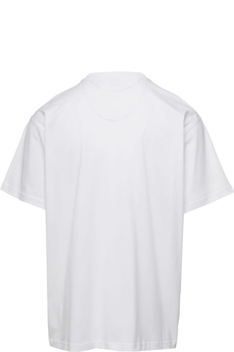 メンズ新着アイテム Burberry White T-shirt With Logo Burberry In Cotton Man