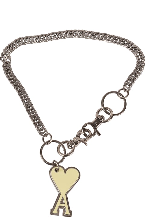 Jewelry Sale for Men Ami Alexandre Mattiussi Logo Chain Necklace