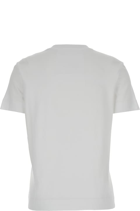 Topwear for Women Givenchy White T-shirt With Contrasting 4g Embroidery In Cotton Woman