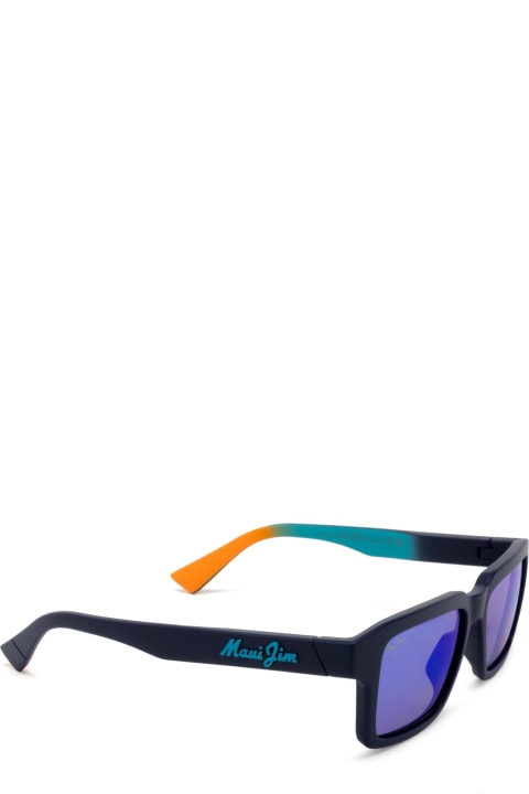メンズ Maui Jimのアイウェア Maui Jim Mj635 Matte Dark Blue Sunglasses