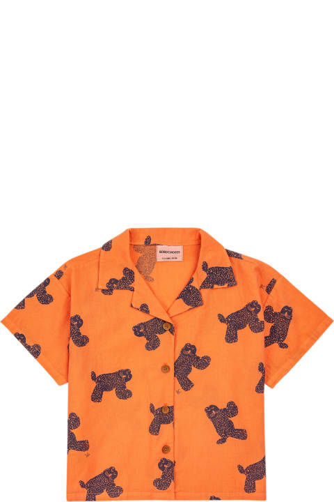 Bobo Choses Shirts for Boys Bobo Choses Orange Shirt For Kids With Chetaahs
