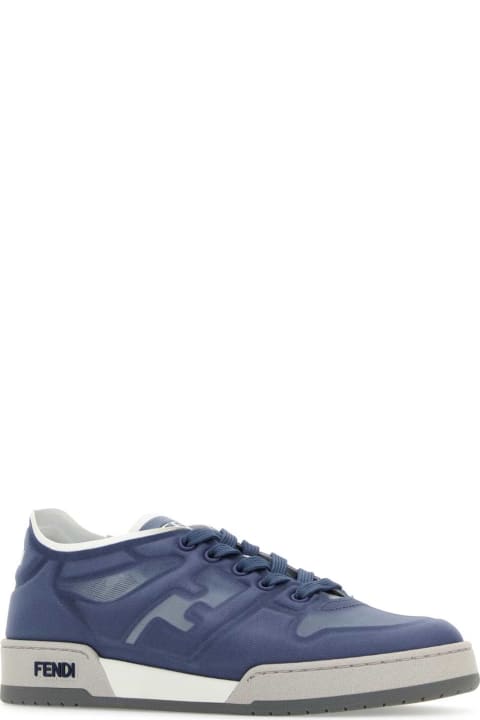 Fendi Sale for Women Fendi Air Force Blue Mesh Fendi Match Sneakers
