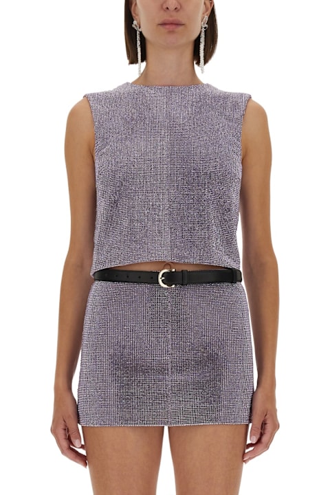 self-portrait for Men self-portrait Metal Mesh Top