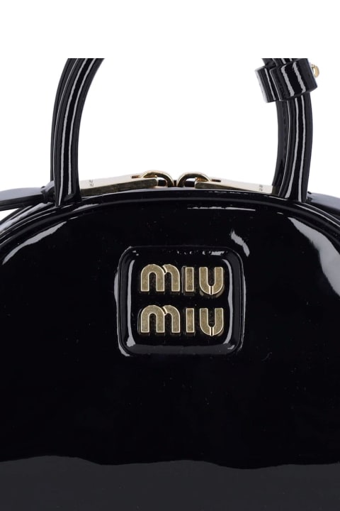 Miu Miu Totes for Women Miu Miu Logo Bucket Bag