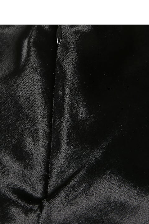 Homeware Alberta Ferretti Sleeveless Midi Dress In Shiny Velvet