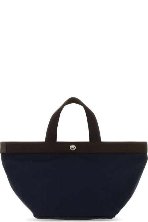 Hervè Chapelier Bags for Women Hervè Chapelier Black Canvas Shopping Bag