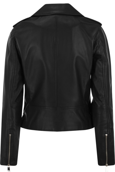 ウィメンズ MICHAEL Michael Korsのコート＆ジャケット MICHAEL Michael Kors Leather Biker Jacket