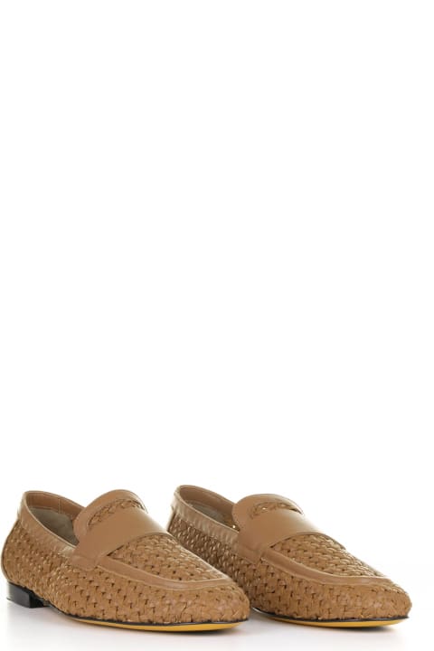 Doucal's Flat Shoes for Women Doucal's Woven Leather Moccasin