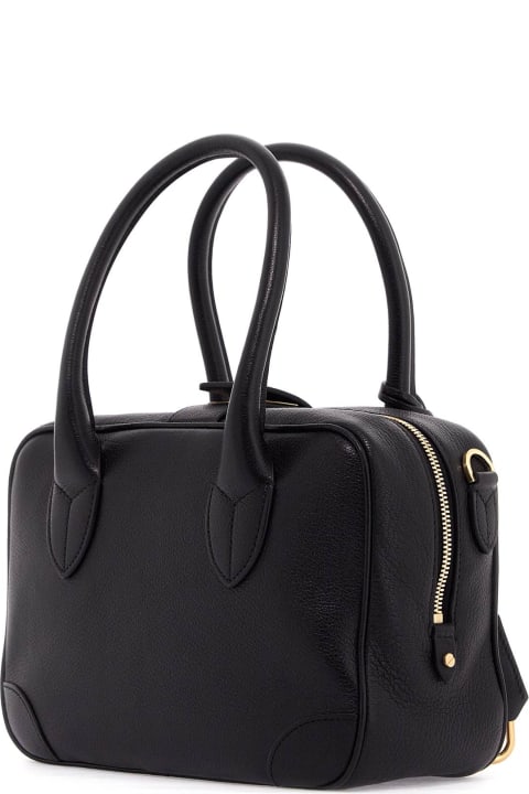 Golden Goose Bags for Men Golden Goose 'vita' Black Leather Top Case