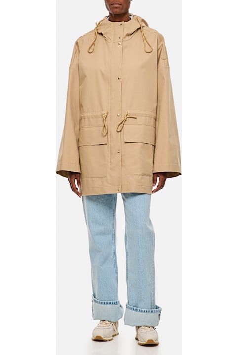 Moncler Sale for Women Moncler Gaillon Hooded Parka In Cotton