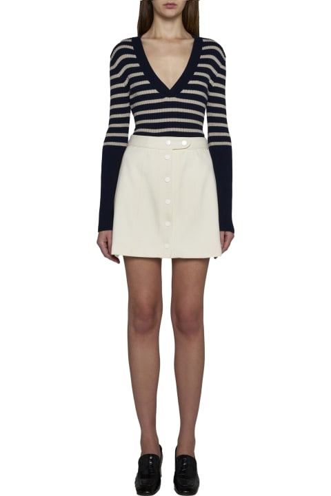 A.P.C. Skirts for Men A.P.C. Buttoned A-line Mini Skirt