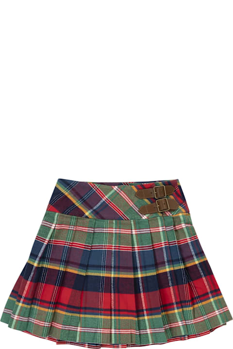 Homeware Polo Ralph Lauren Pleated Plaid Wrap Skirt