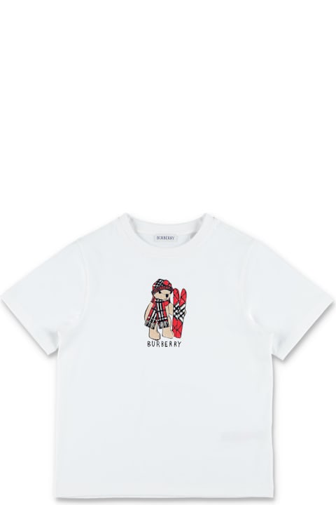أدوات منزلية Burberry Burberry Cotton Ski Bear T-shirt For Kids