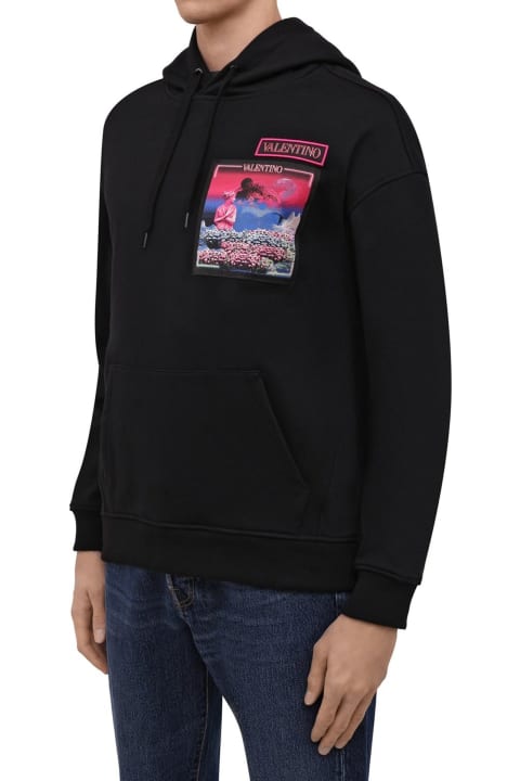 メンズ Valentinoのフリース＆ラウンジウェア Valentino Neon Universe Sweatshirt