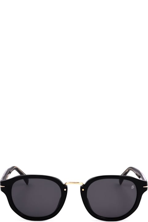 DB Eyewear by David Beckham Eyewear for Men DB Eyewear by David Beckham Db 1077/s2m2/ir Black Gold