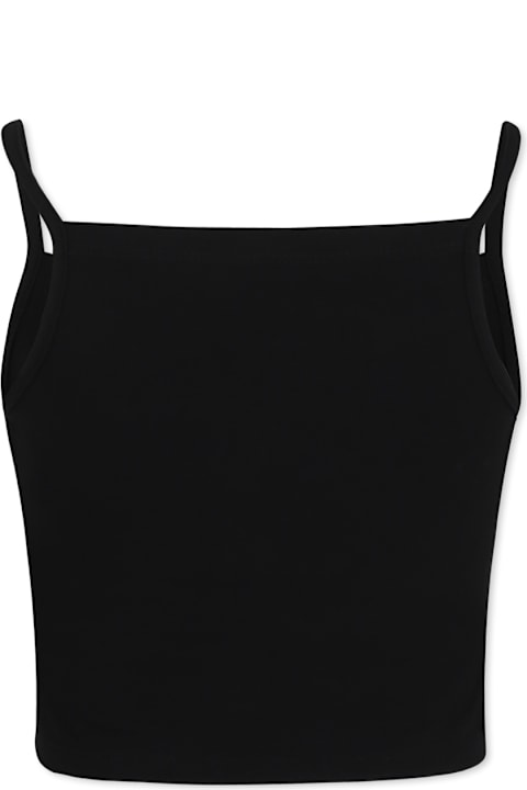 Homeware Diesel Black Top For Girl With Logo